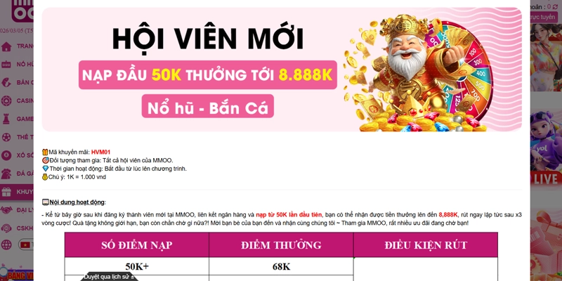 MMOO Het ⭐️ Link Vào MMOO.COM Mobile & PC【2026】✔️ MM OO Link+88K 19 Khuyến mãi nạp đầu MMOO giá trị khủng đến 8.888K